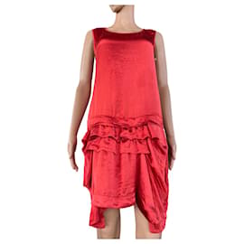 Theory Rikina Kleid Rot Polyester Rot