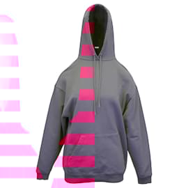 Balenciaga-Moletom Balenciaga com logo nas costas em algodão rosa fúcsia-Rosa