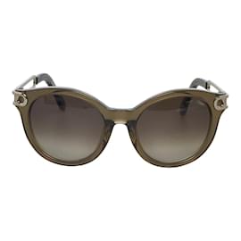 Chloé-Oval Gradient Sunglasses CE709SA-Brown