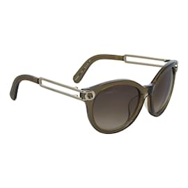 Chloé-Oval Gradient Sunglasses CE709SA-Brown