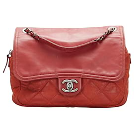 Chanel-Chanel Sac à Rabat-Rouge