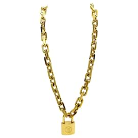 Louis Vuitton-Louis Vuitton Collier Cadenas LV Edge-Golden