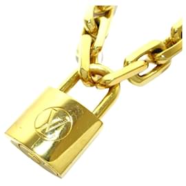 Louis Vuitton-Louis Vuitton Collier Cadenas LV Edge-Golden
