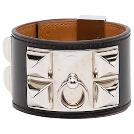 Hermès Pulsera Hermes Plata Collier de Chien Plata