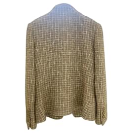 Chanel-Veste en tweed beige Chanel 36-Beige