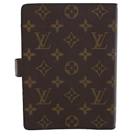 Louis Vuitton-LOUIS VUITTON Monogramm Agenda MM Tagesplaner Cover R20105 LV Auth bs5471-Andere