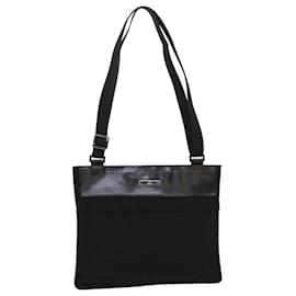 Gucci-GUCCI Shoulder Bag Nylon Black 01903542123 Auth bs5511-Black