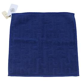 Hermès-HERMES Towel Cotton Blue Navy Auth 42849-Blue,Navy blue