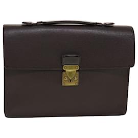 Louis Vuitton-LOUIS VUITTON Taiga Serviette Kourad Business Bag Acajou M30076 LV Auth th3671-Outro