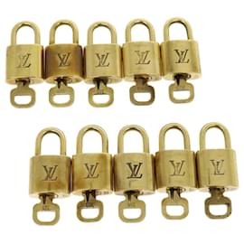 Louis Vuitton-Louis Vuitton padlock 10set Padlock Gold Tone LV Auth ai618-Other