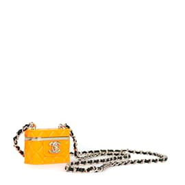 Chanel-CHANEL Collane lunghe T.  metallo-Arancione