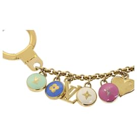 Louis Vuitton-LOUIS VUITTON Porte Cles Chainne Pastilles Bag Charm Chain M65386 LV Auth ai638-Multiple colors,Golden