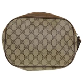 Gucci-GUCCI GG Canvas Web Sherry Line Clutch Bag Beige Red Green 89.01.034 Auth rd5247-Red,Beige,Green