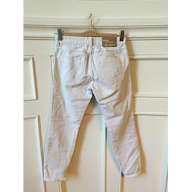 Autre Marque-UN CUCCHIAINO Jeans T.US 25 cotton-Bianco