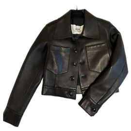 Autre Marque Ami Paris leather jacket black Black