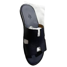 Hermès-Hermès flip-flop sandals size 42 Neuve-Navy blue