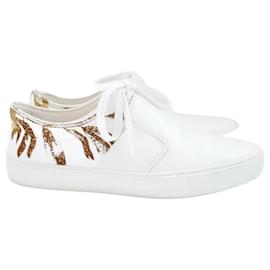 Chanel-Chanel cruise 2018 Gold Foil Skate Sneakers-White