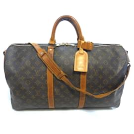 Louis Vuitton-keepall 50 Monogram shoulder strap - VI883-Brown