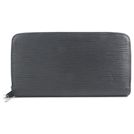 Louis Vuitton Zippy Organizer Leather Wallet (pre-owned) in Black