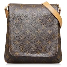 HANDBAG LOUIS VUITTON MUSETTE SALSA GM MONOGRAM CANVAS BANDOULIERE BAG  Brown Cloth ref.357848 - Joli Closet