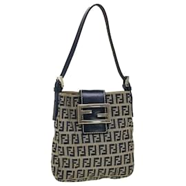 Fendi-FENDI Zucchino Canvas Mamma Baguette Sac à bandoulière Navy Auth 43120-Bleu Marine