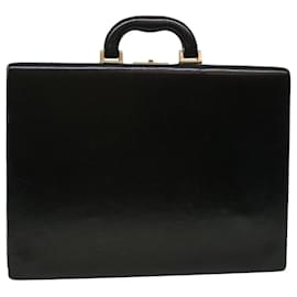 Bally-BALLY Business Bag Leather Black Auth bs5470-Black