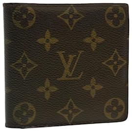 Louis Vuitton-LOUIS VUITTON Monogram Portefeuille Marco Bifold Wallet M61675 Autenticación LV S293-Monograma