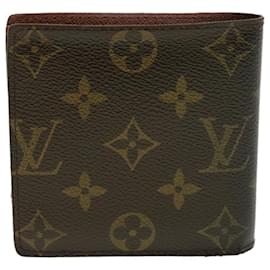 Louis Vuitton-LOUIS VUITTON Monogram Portefeuille Marco Bifold Wallet M61675 LV Auth S293-Monogram
