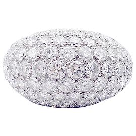 inconnue Anillo de cúpula, ORO BLANCO, diamantes. Otro