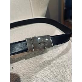 Gucci-GUCCI Cinturones T.cm 70 Cuero-Negro