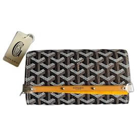 Goyard Senna MM Clutch Bag 82273893 PVC Men s Clutch Bag Green Beauty Used