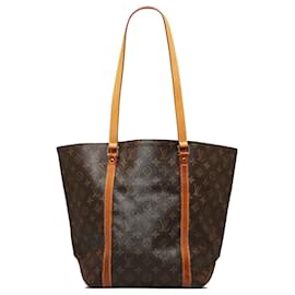 Louis Vuitton-Louis Vuitton Brown Monogram Sac Shopping-Brown