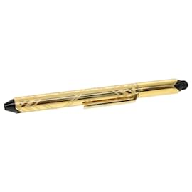 Louis Vuitton-LOUIS VUITTON Styro Agenda Ballpoint Pen Metal Gold N75007 LV Auth 42776-Golden