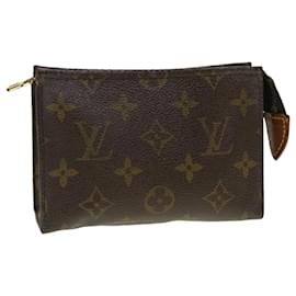 Louis Vuitton-Louis Vuitton Monogram Poche Toilette 15 Pouch M47546 LV Auth 43063-Monogram