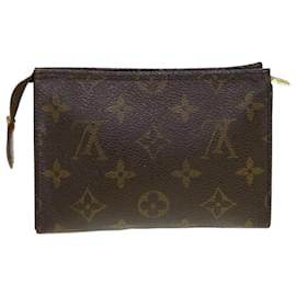 Louis Vuitton-Louis Vuitton Monogram Poche Toilette 15 Pouch M47546 LV Auth 43063-Monogram
