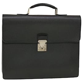 Louis Vuitton-LOUIS VUITTON Taiga Serviette Moskova Business Bag Ardoise M30032 LV Auth bs5542-Autre