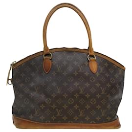 Louis Vuitton-LOUIS VUITTON Monogram Lockit Horizontal Hand Bag M40104 LV Auth 43057-Other