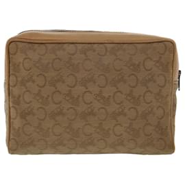 Céline-CELINE C Macadam Canvas Pochette Beige Auth bs5459-Beige