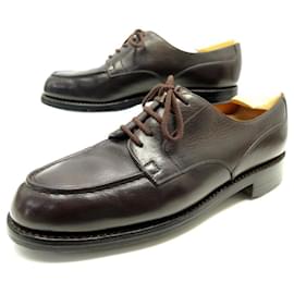 JM Weston-JM WESTON DERBY GOLF SHOES 641 8C 42 BROWN LEATHER SHOES SHOES-Brown
