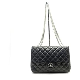 Chanel-CHANEL HANDBAG GRAND CLASSIQUE TIMELESS QUILTED LEATHER CHAIN BIJOU BAG-Black