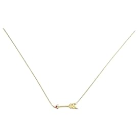 Roberto Coin-COLLIER ROBERTO COIN FLECHE TINY TREASURES ARROW 42-45 OR 18K GOLD NECKLACE-Doré