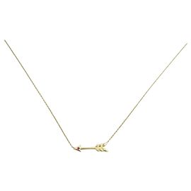 ROBERTO COIN FLECHA COLLAR TESOROS PEQUEÑOS FLECHA 42-45 quilates de oro 18Collar de oro K Dorado
