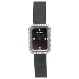 Relógio Chanel Premiere H2434 19RELÓGIO DE AÇO DE QUARTZO E BORRACHA MM Prata