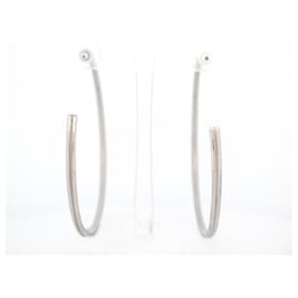 Saint Laurent-SAINT LAURENT EARRINGS IN SILVER METAL SILVERED EARRINGS-Silvery