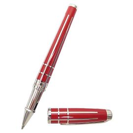 ST DUPONT PHENIX RED CHINESE LACQUER ROLLERBALL RED LACQUER PEN Red