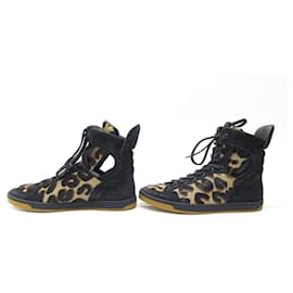 Louis Vuitton-NEW SHOES LOUIS VUITTON FUTURIST SNEAKERS BOOTS MOKA 37 SUEDE SHOES-Other