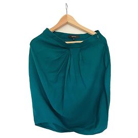 Gonna Gucci in seta verde Altro Verde