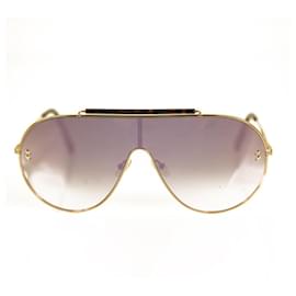 Salvatore Ferragamo-Stella McCartney SC0056S 004 Brillen-Sonnenbrille mit goldfarbenem Rahmen und rosafarbenem Farbverlauf-Pink