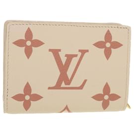 Louis Vuitton-LOUIS VUITTON Monogramm Empreinte Portefeuille Clare Geldbörse Weiß M81927 42904BEIM-Weiß