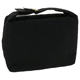 Christian Dior-Christian Dior Hand Bag Nylon Black Auth 42707-Black